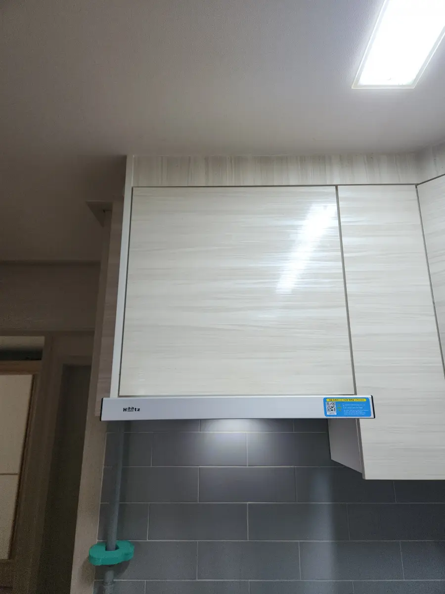 레인지후드 교체 후드 고정 및 마감